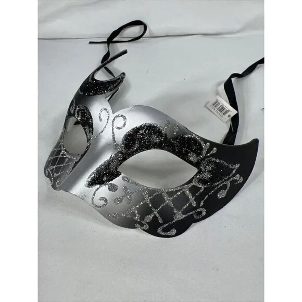 Black Classical Venetian Masquerade Mask Party Prom Mardi Gras Halloween Costume